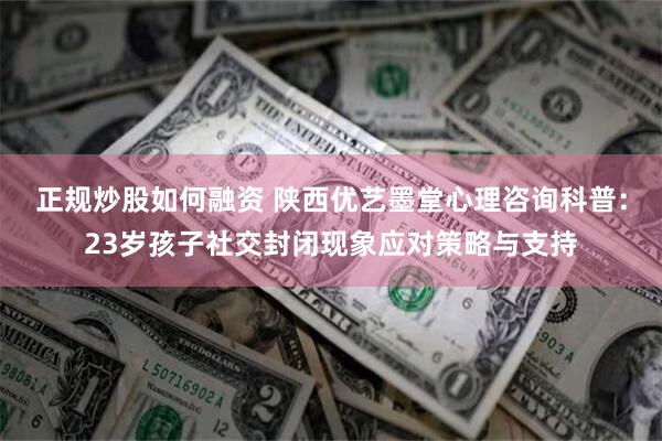 正规炒股如何融资 陕西优艺墨堂心理咨询科普：23岁孩子社交封闭现象应对策略与支持