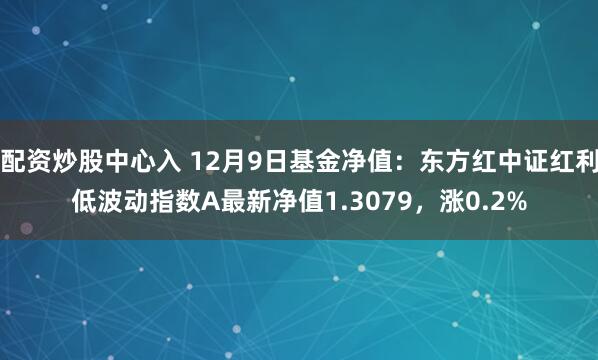 配资炒股中心入 12月9日基金净值：东方红中证红利低波动指数A最新净值1.3079，涨0.2%